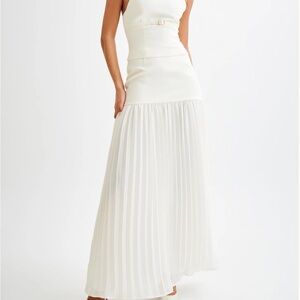 Pleated Maxi Skirt